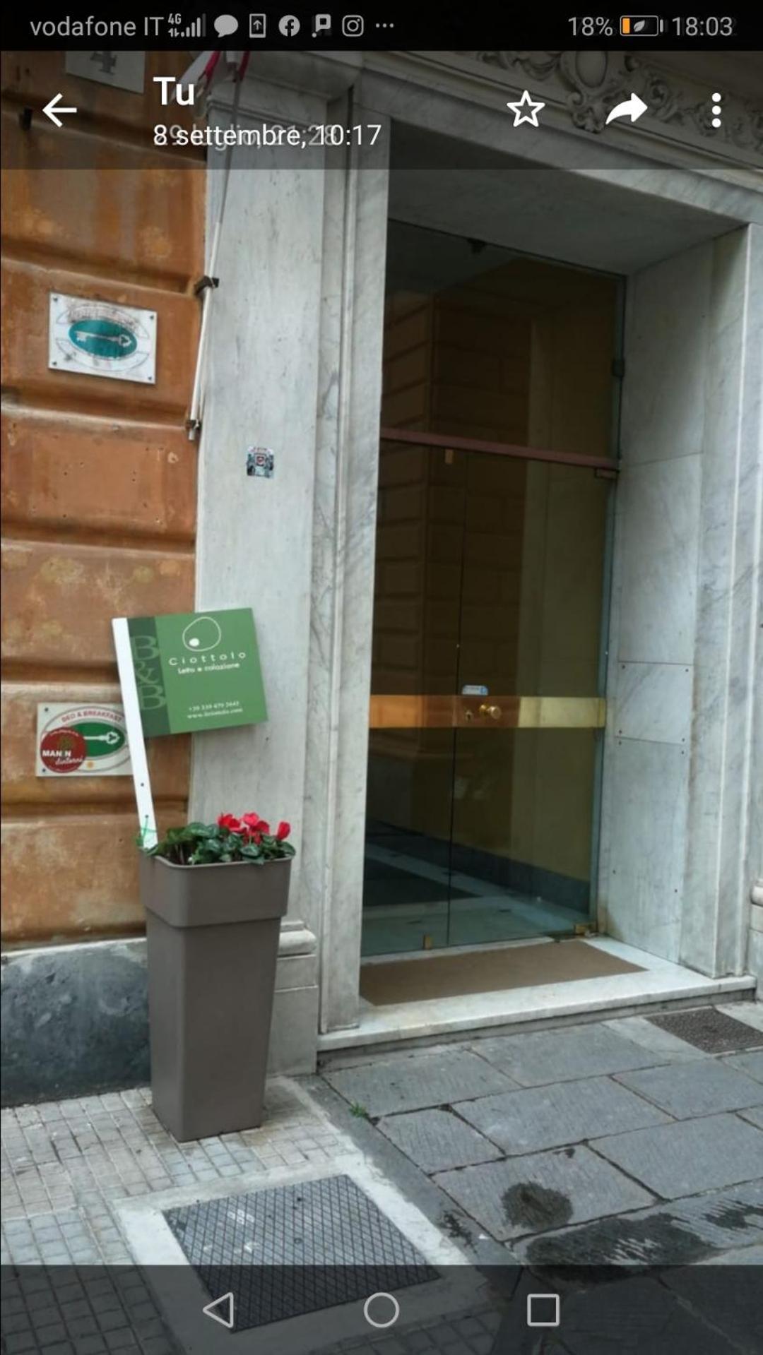 Il Ciottolo Bed & Breakfast Genoa Exterior photo